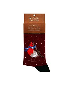 Wrendale Designs Seasons Tweetings Robin Socks